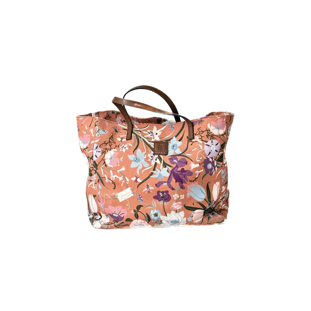 Gucci Multicolor Floral Canvas Tote