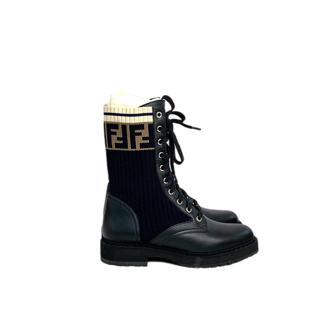 Fendi Black Rockoko Boots #35