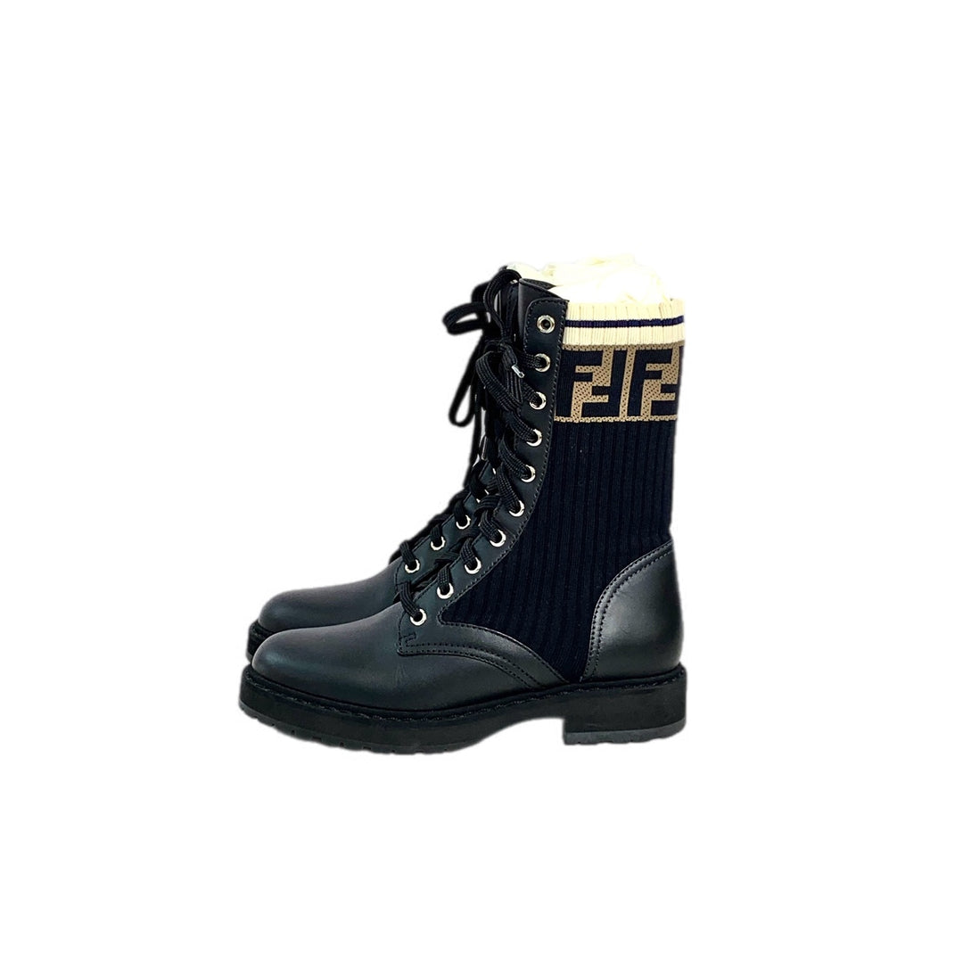 Fendi Black Rockoko Boots #35