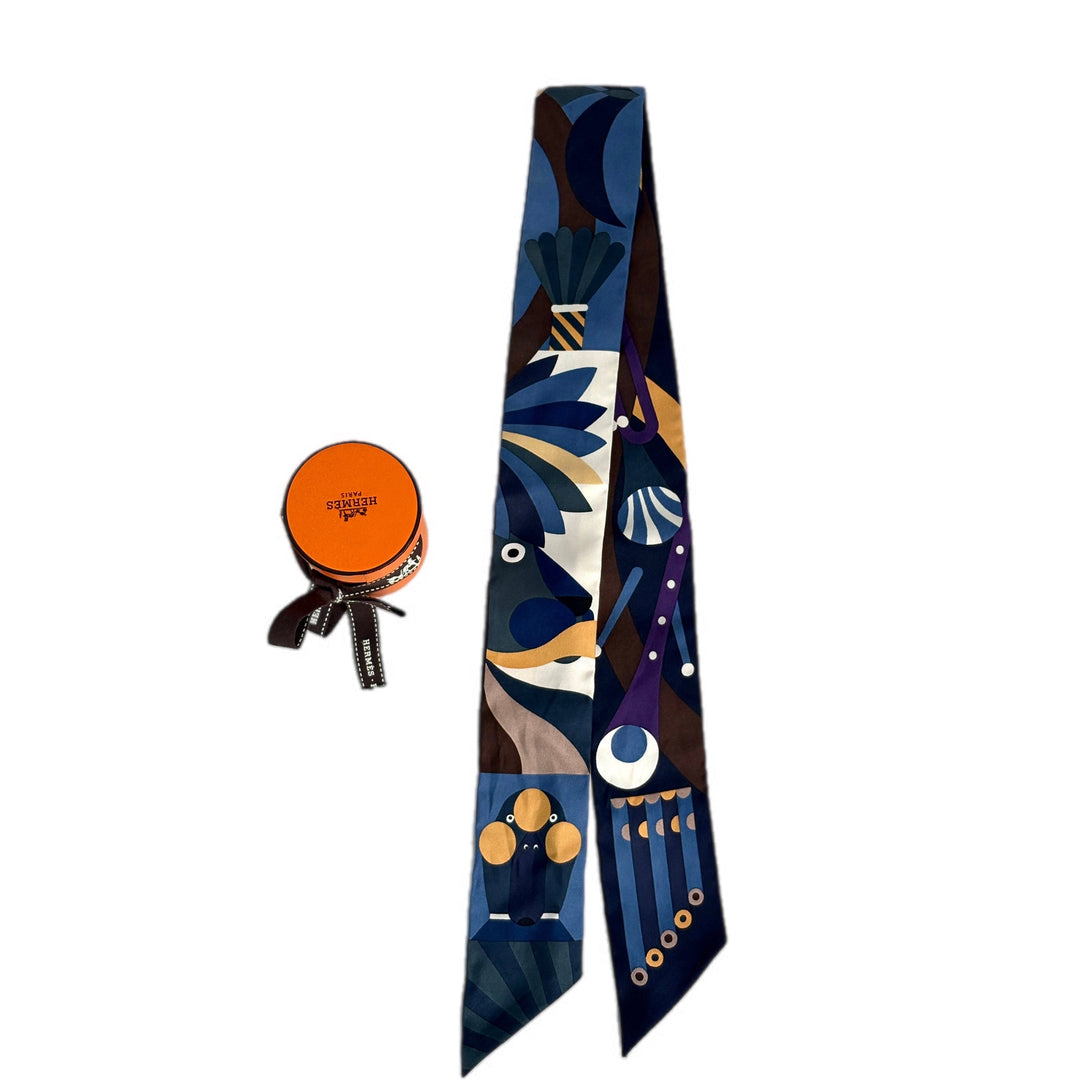 Hermes Used Silk Twilly