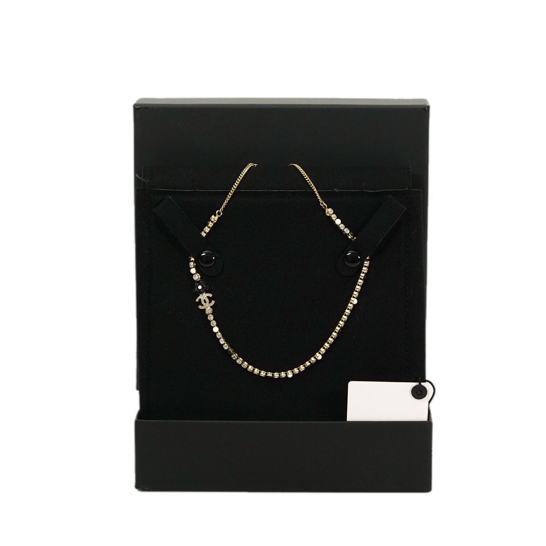 Chanel CC Necklace White/Black