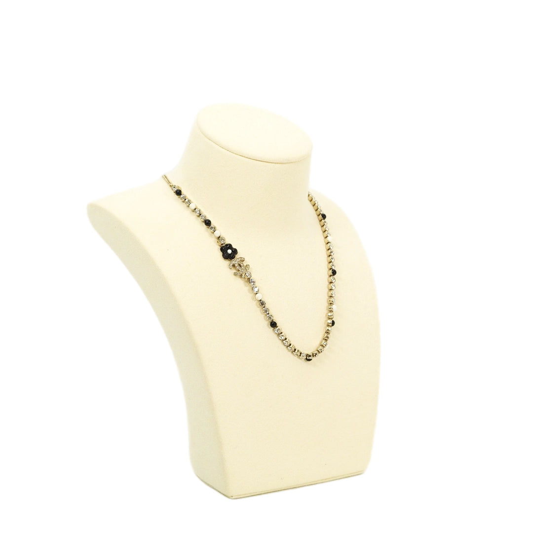Chanel CC Necklace White/Black
