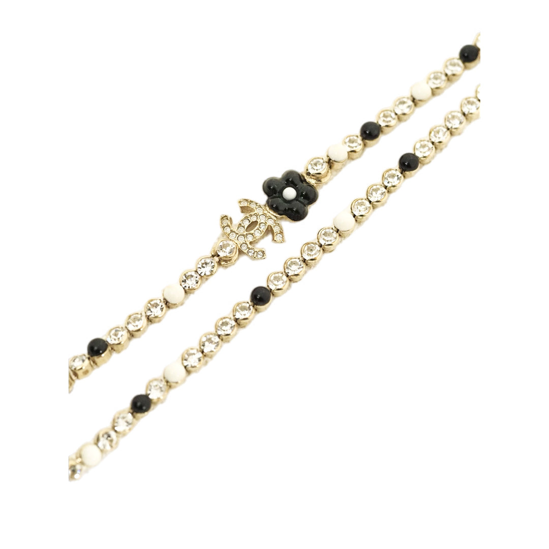 Chanel CC Necklace White/Black