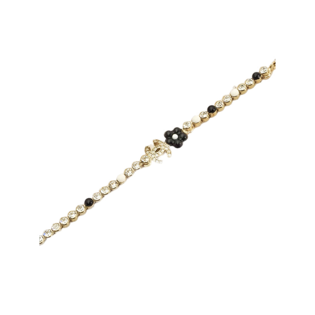 Chanel CC Necklace White/Black