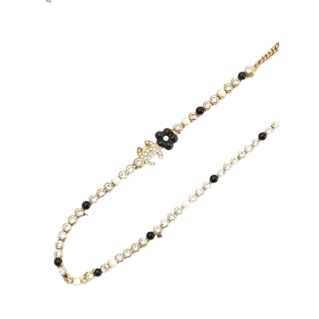 Chanel CC Necklace White/Black