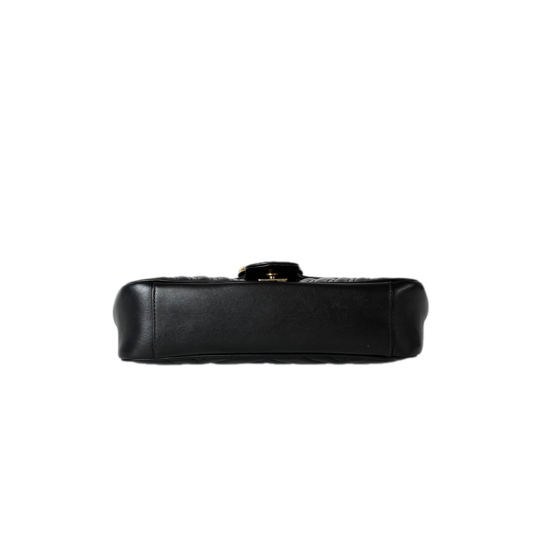 Gucci Black GG Marmont  Small Bag
