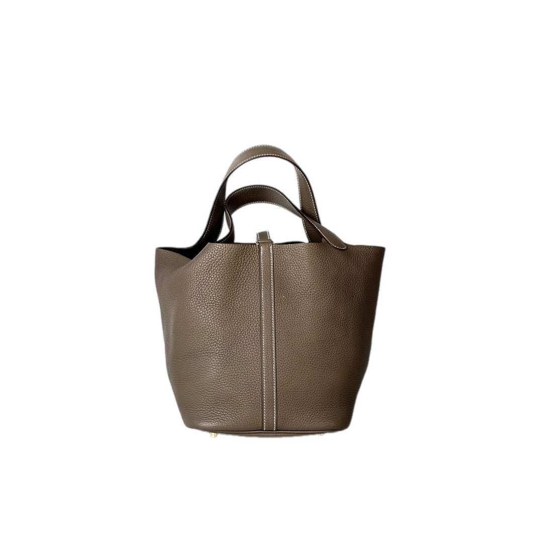Hermes Picotin 22cm Bag TC Etoupe