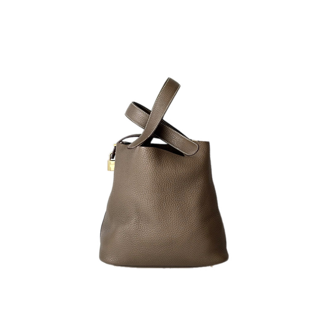 Hermes Picotin 22cm Bag TC Etoupe