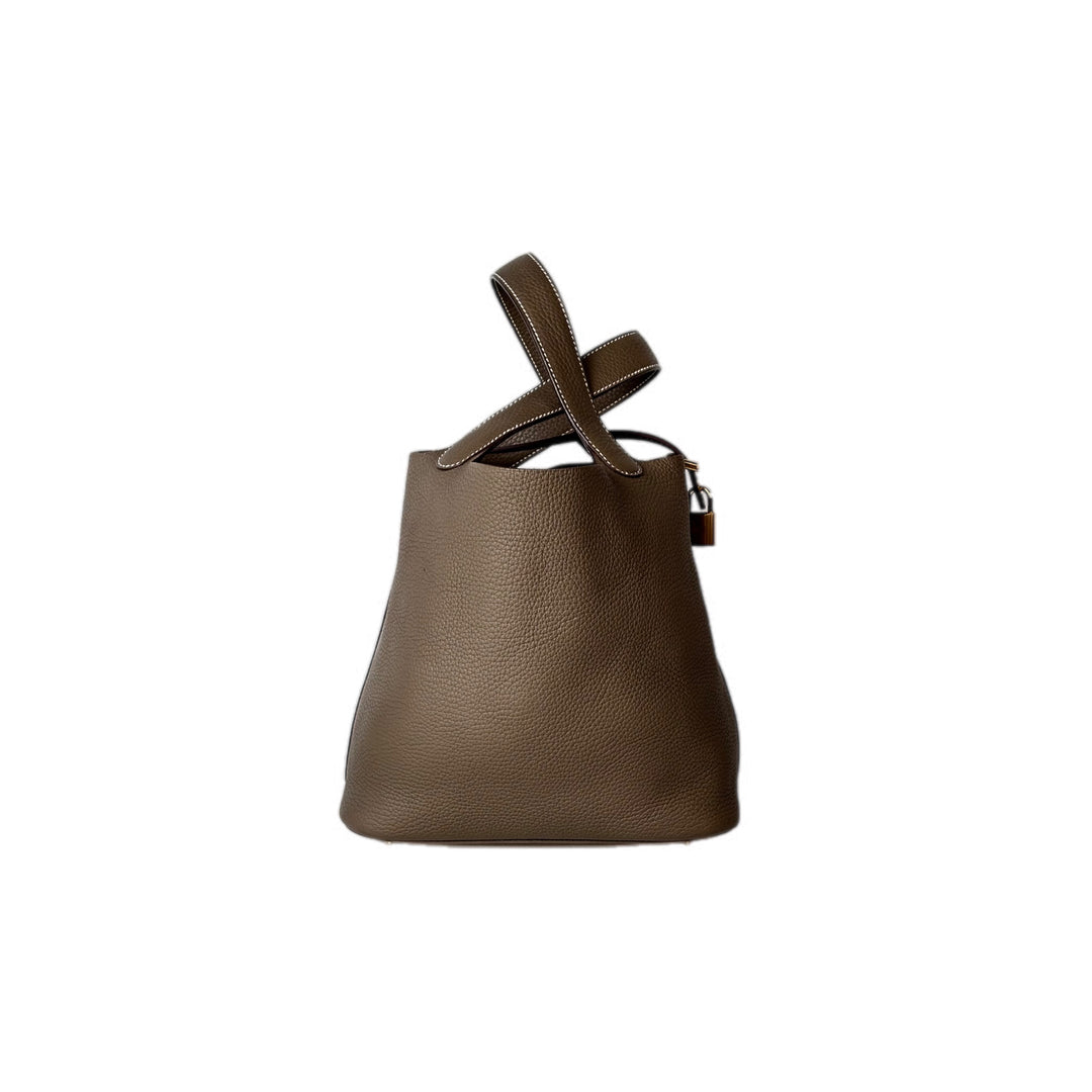 Hermes Picotin 22cm Bag TC Etoupe