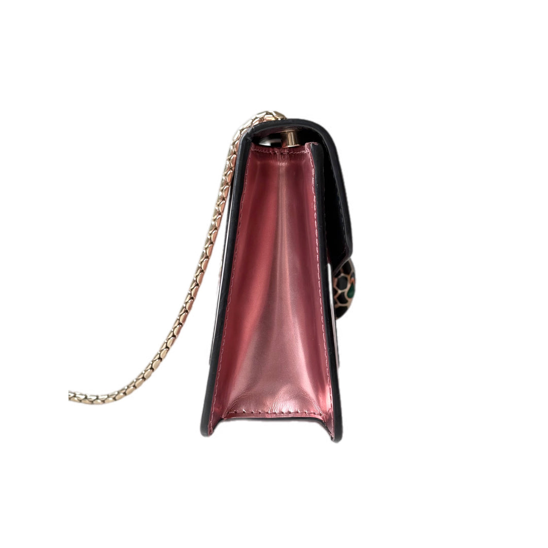 Bvlgari Mini Pink Serpenti Chain Bag
