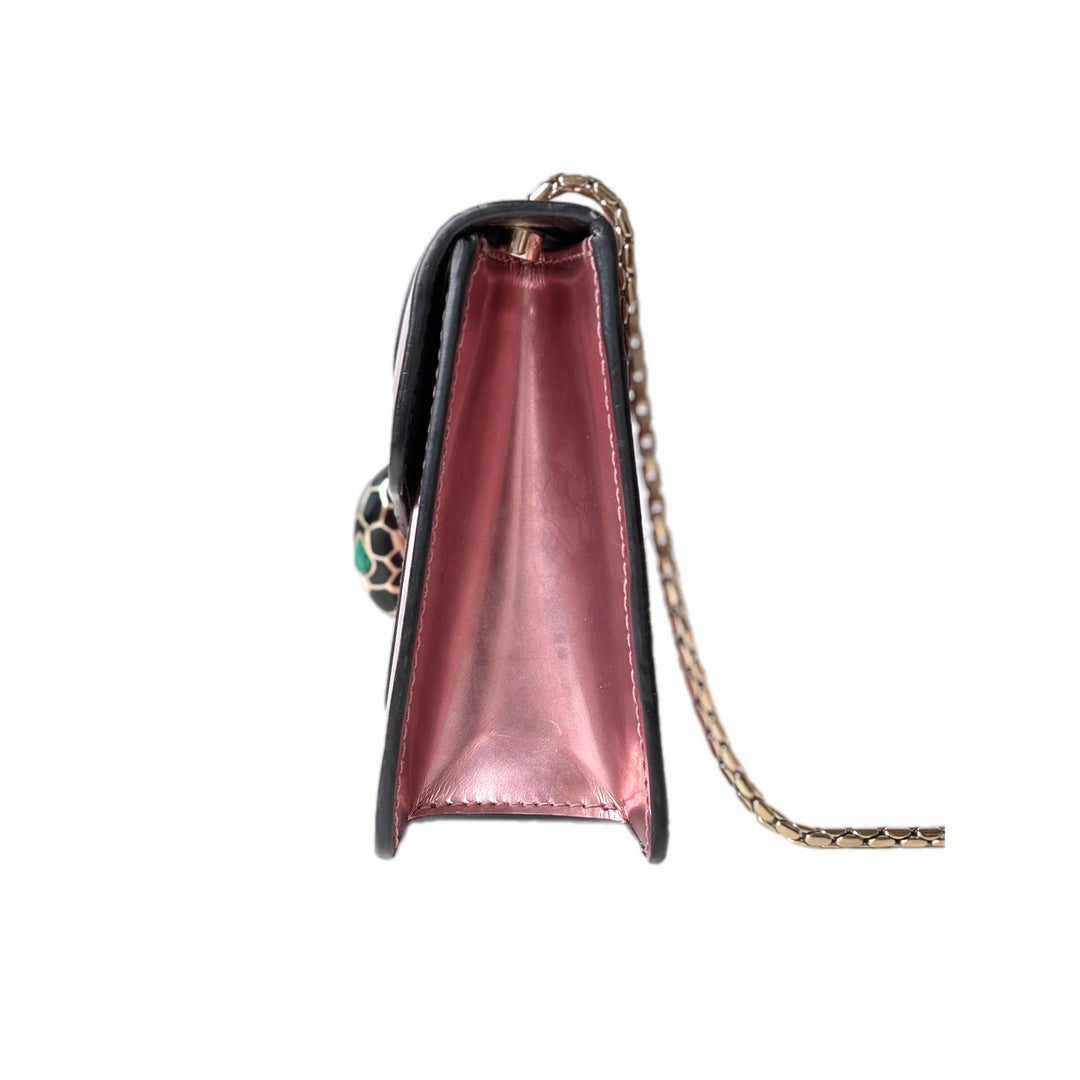 Bvlgari Mini Pink Serpenti Chain Bag