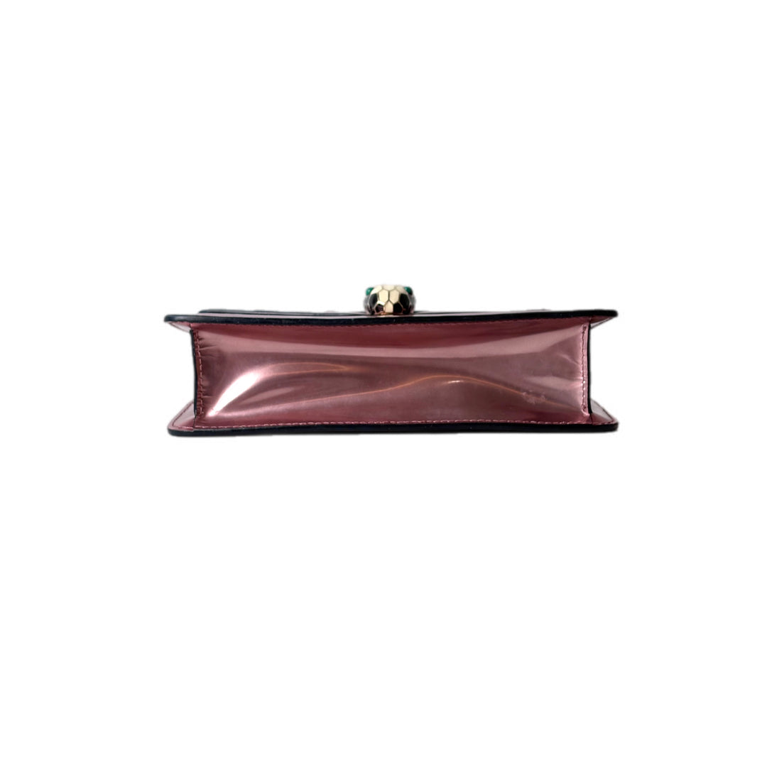 Bvlgari Mini Pink Serpenti Chain Bag