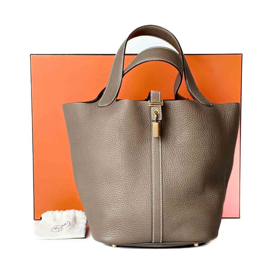 Hermes Picotin 22cm Bag TC Etoupe