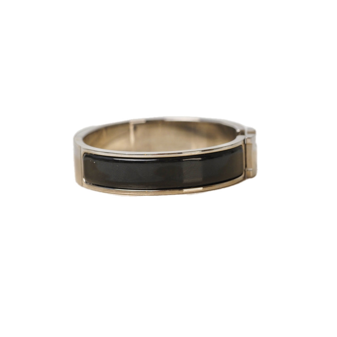 Hermes Black H Clic Bracelet