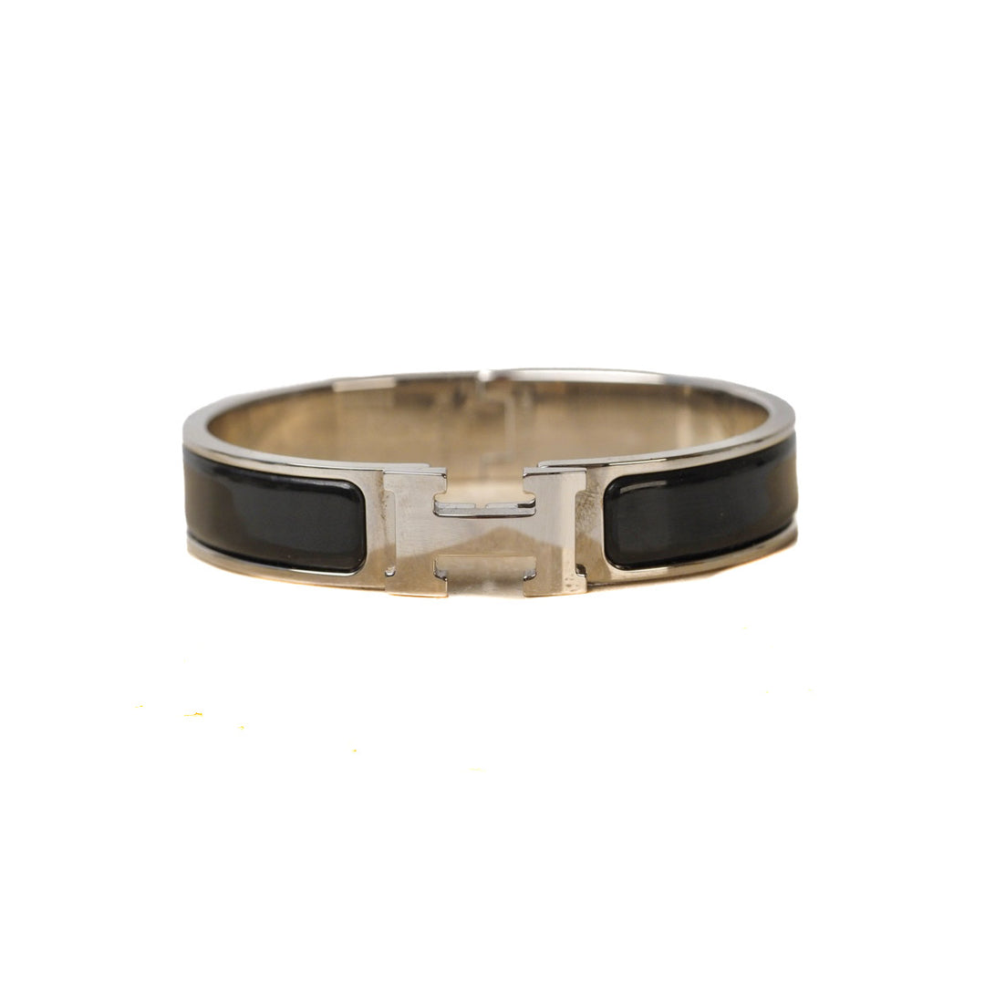 Hermes Black H Clic Bracelet