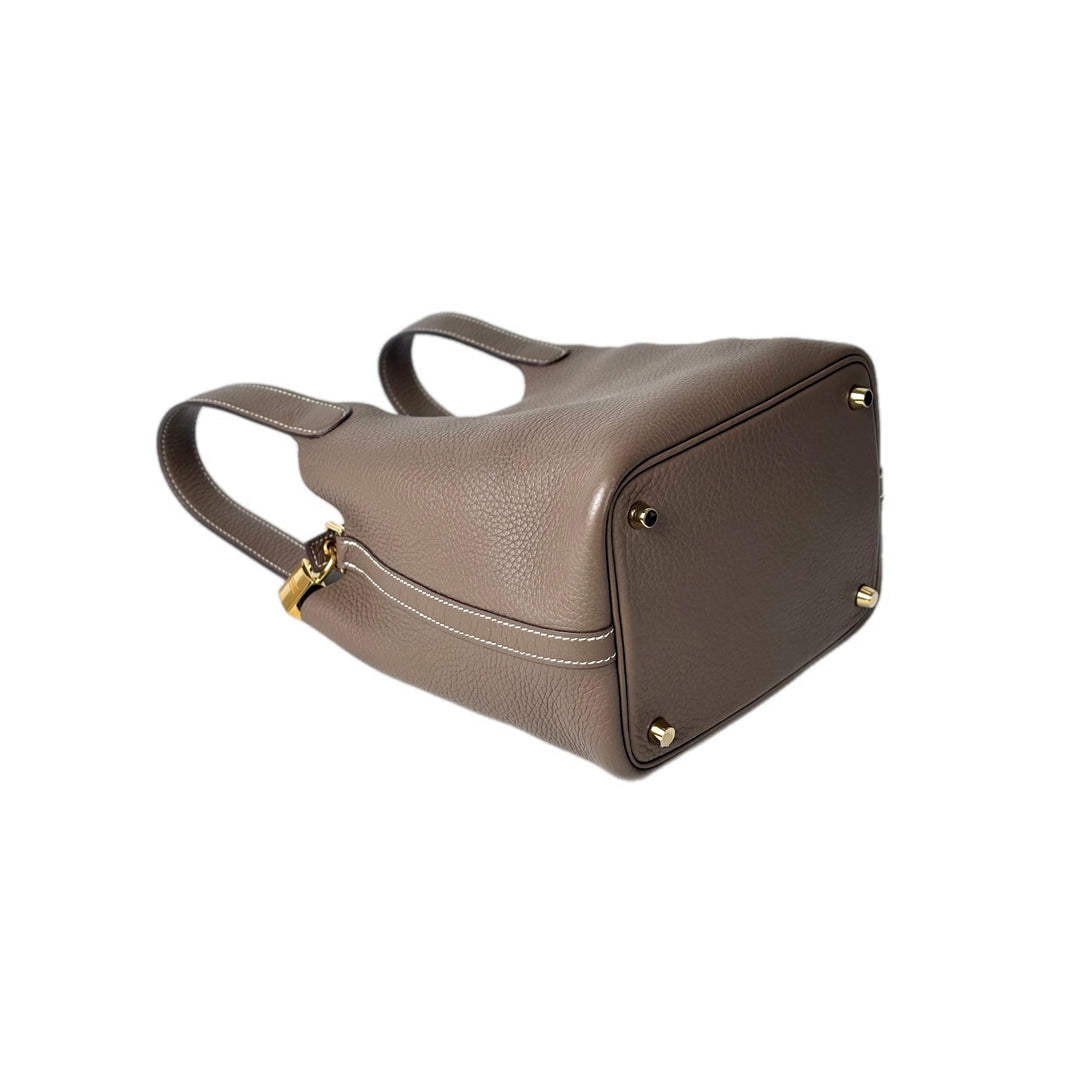 Hermes Picotin 18cm Bag TC Etoupe