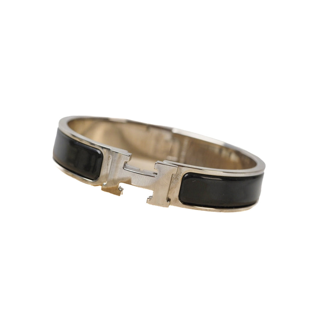 Hermes Black H Clic Bracelet