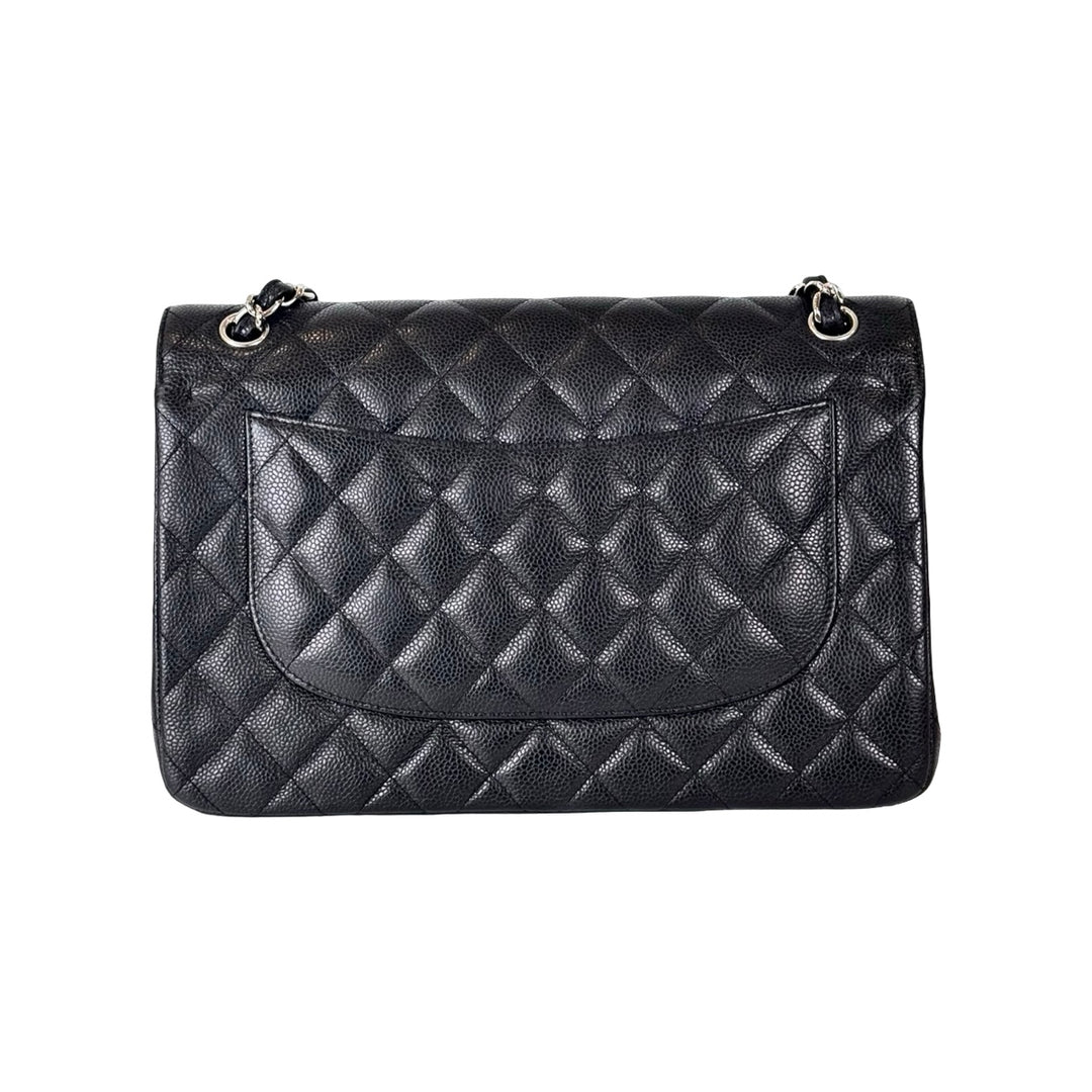 Chanel Black Classic Flap Jumbo Bag