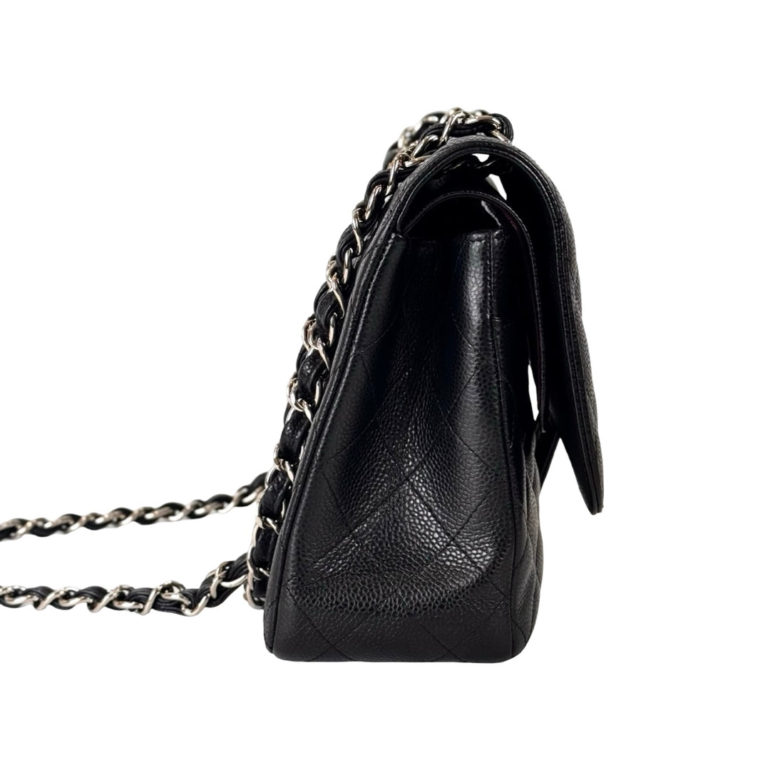 Chanel Black Classic Flap Jumbo Bag