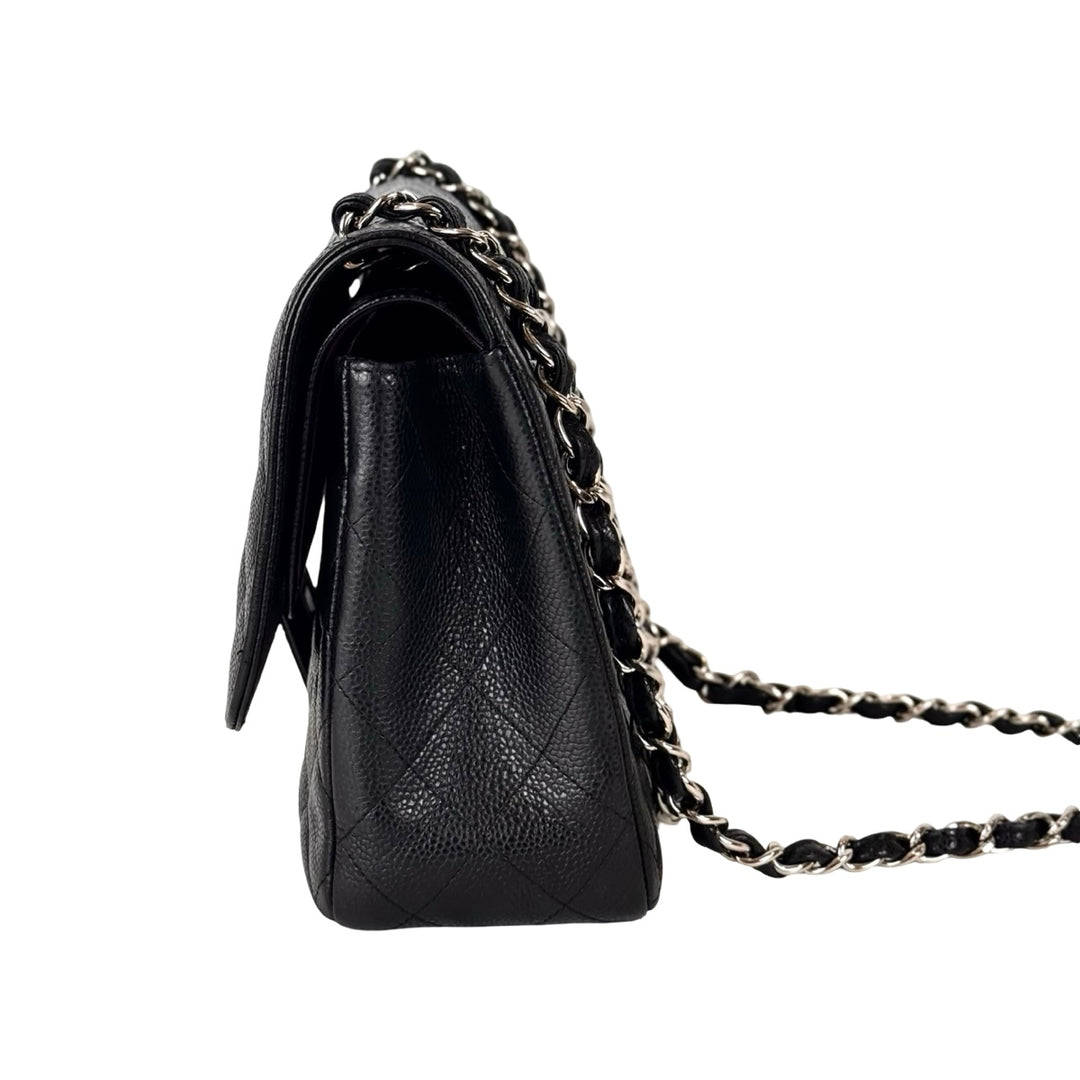 Chanel Black Classic Flap Jumbo Bag
