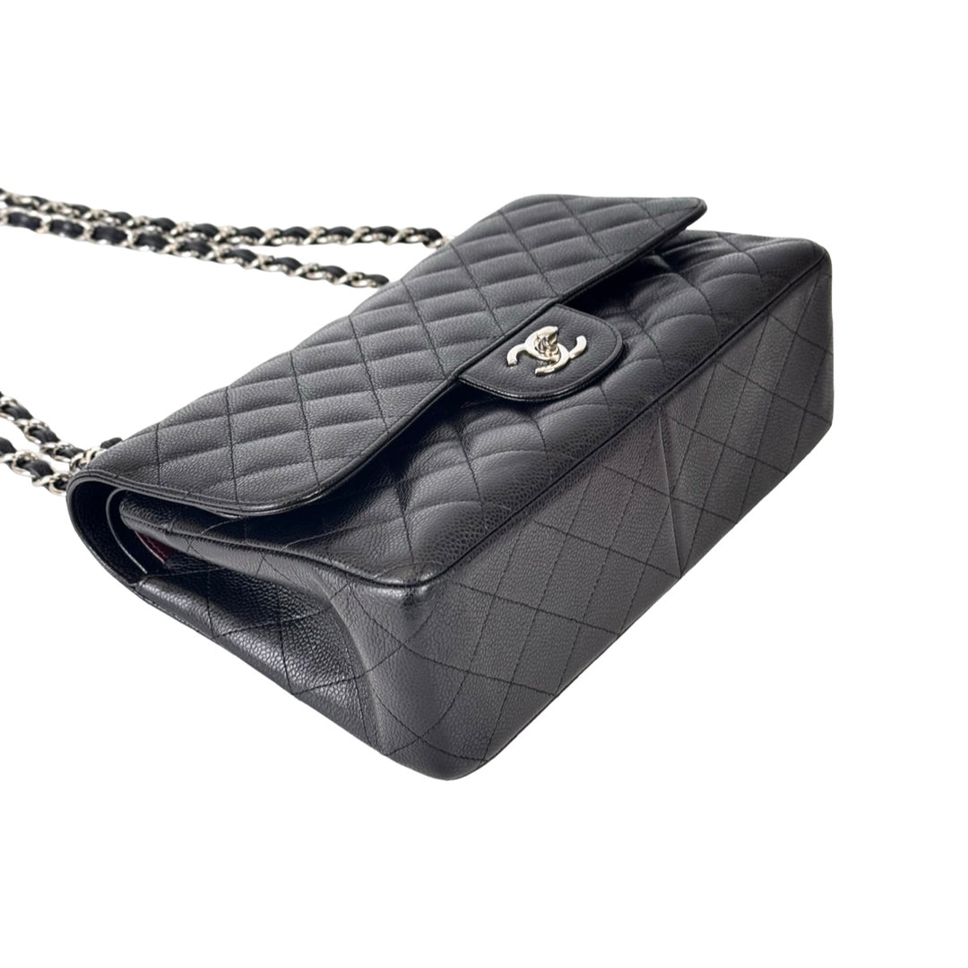 Chanel Black Classic Flap Jumbo Bag