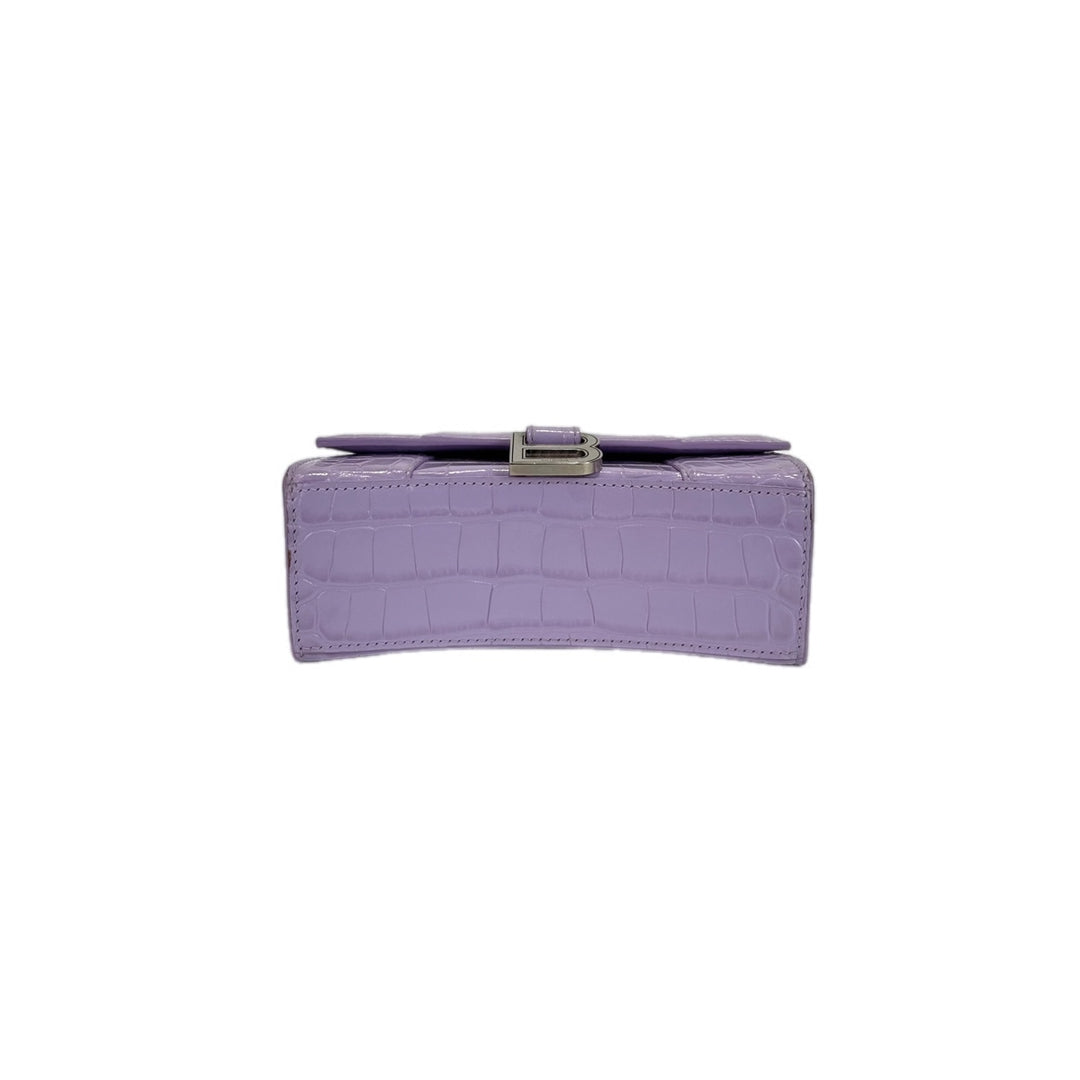 Balenciaga XS Hourglass Bag Purple