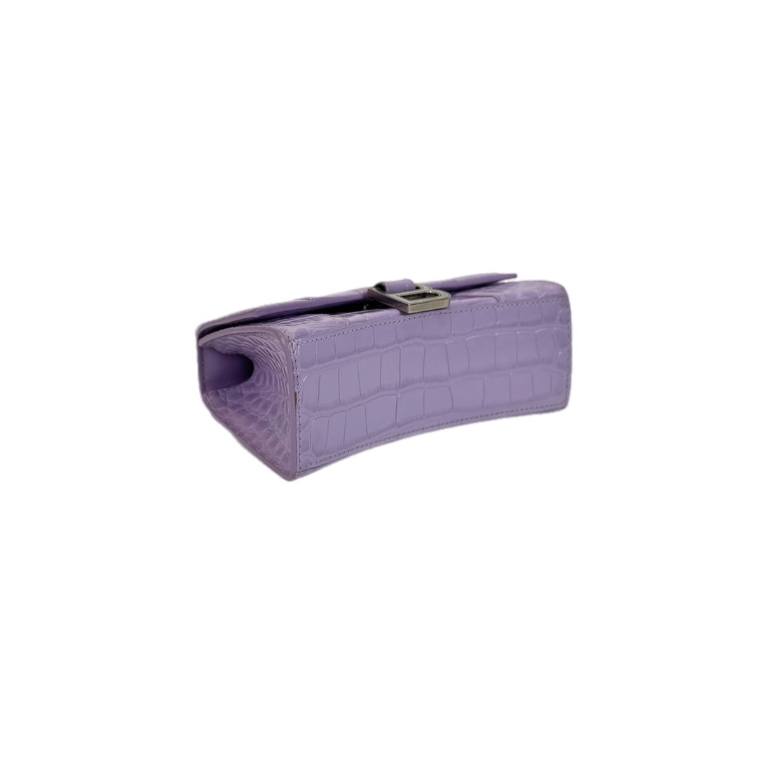 Balenciaga XS Hourglass Bag Purple
