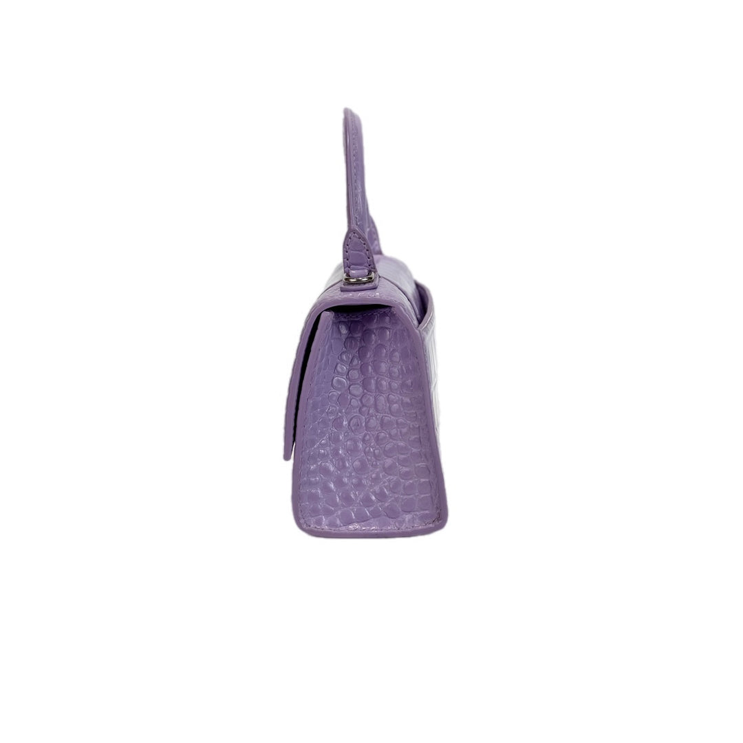 Balenciaga XS Hourglass Bag Purple