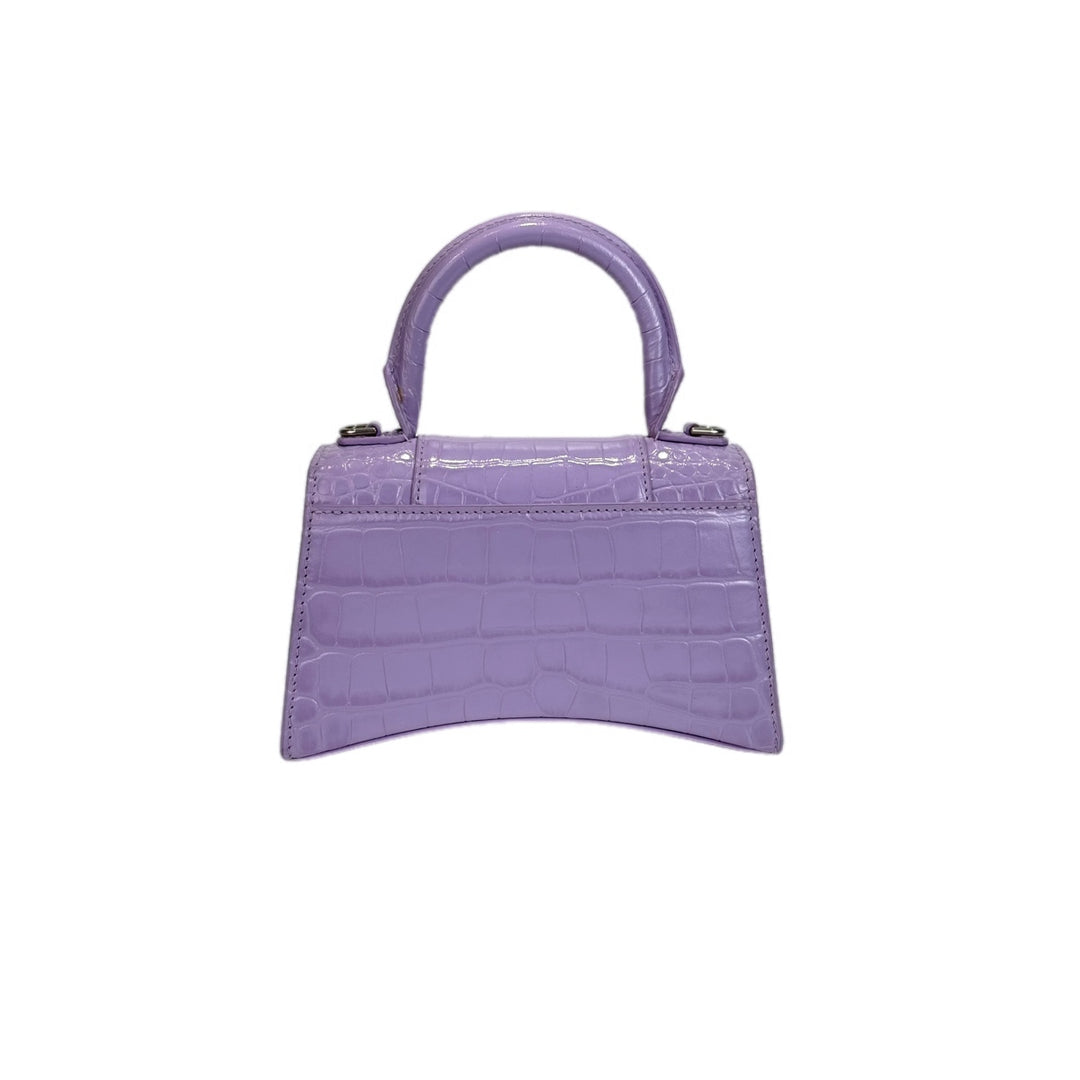Balenciaga XS Hourglass Bag Purple