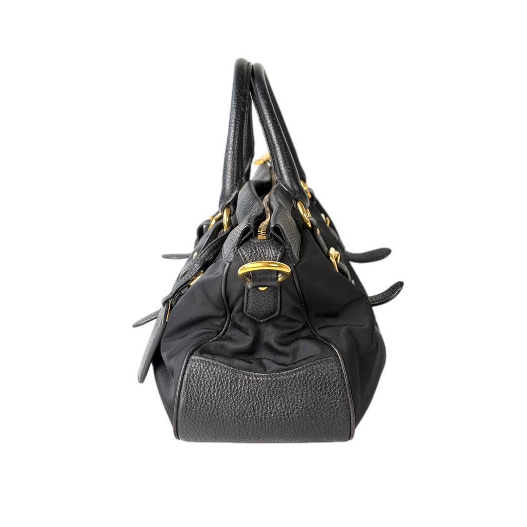 Prada Black Nylon Tote Bag