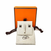 Hermes H Pop Earrings Black Palladium - Jiaxyk