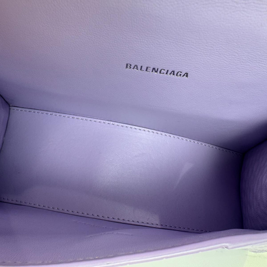 Balenciaga XS Hourglass Bag Purple