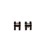 Hermes H Pop Earrings Black Palladium - Jiaxyk