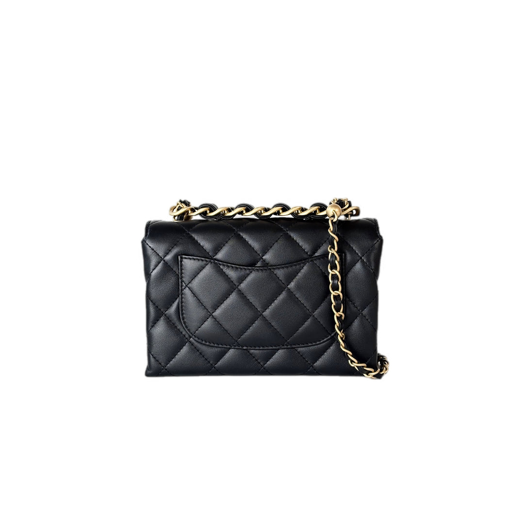 Chanel Black top handle Chain Bag