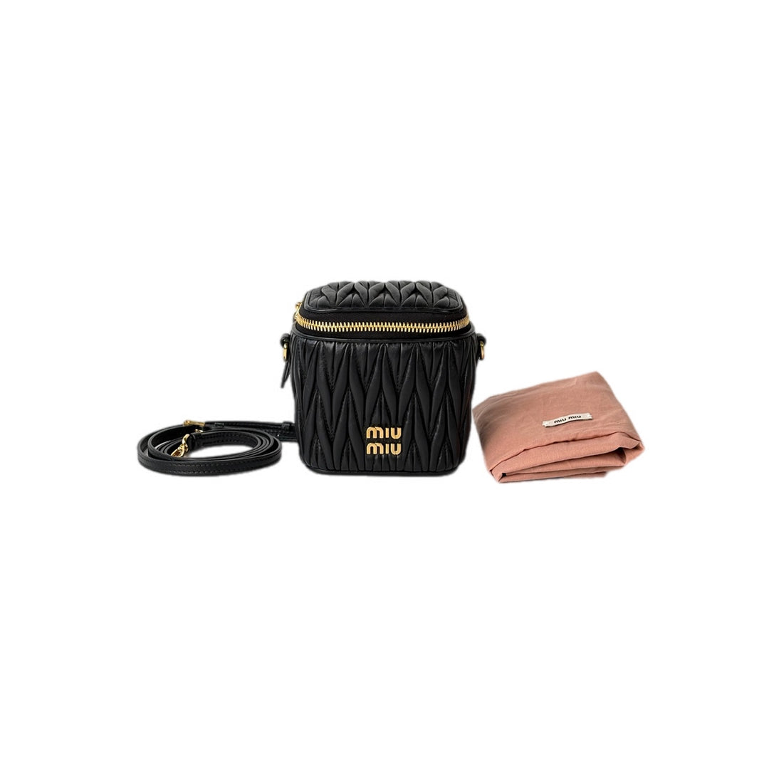 Miumiu Black Vanity Box  Bag