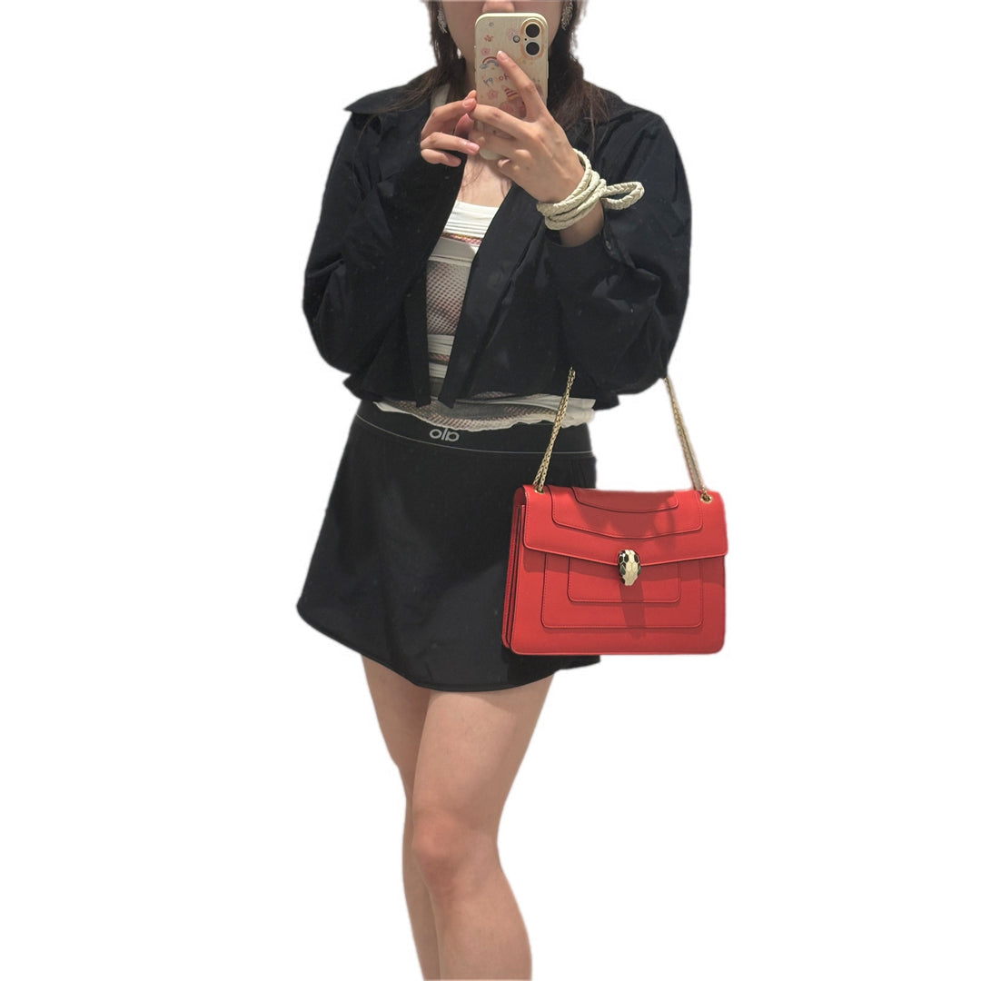 Bvlgari Serpenti Red Bag Cross Body Bag