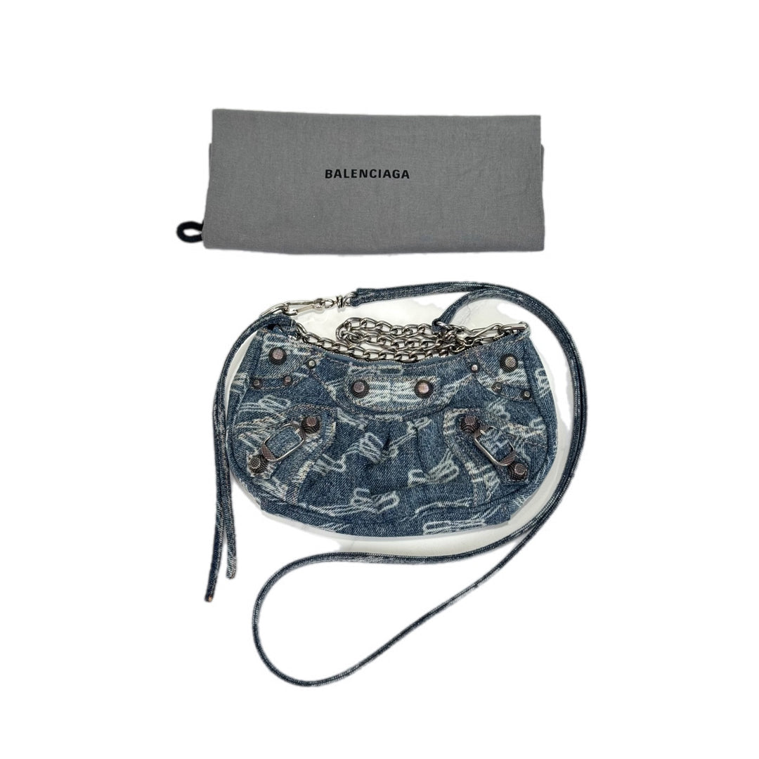 Balenciaga Le Cagole Mini Denim Bag