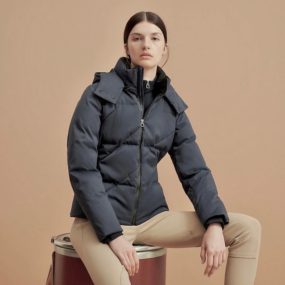 Hermes Toundra Puffer Coat Navy #S