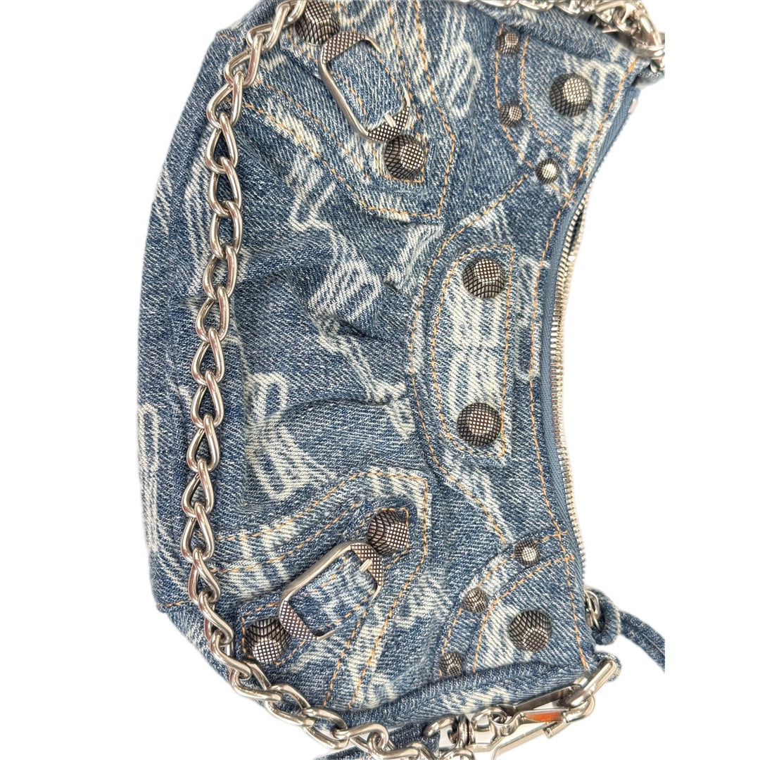 Balenciaga Le Cagole Mini Denim Bag