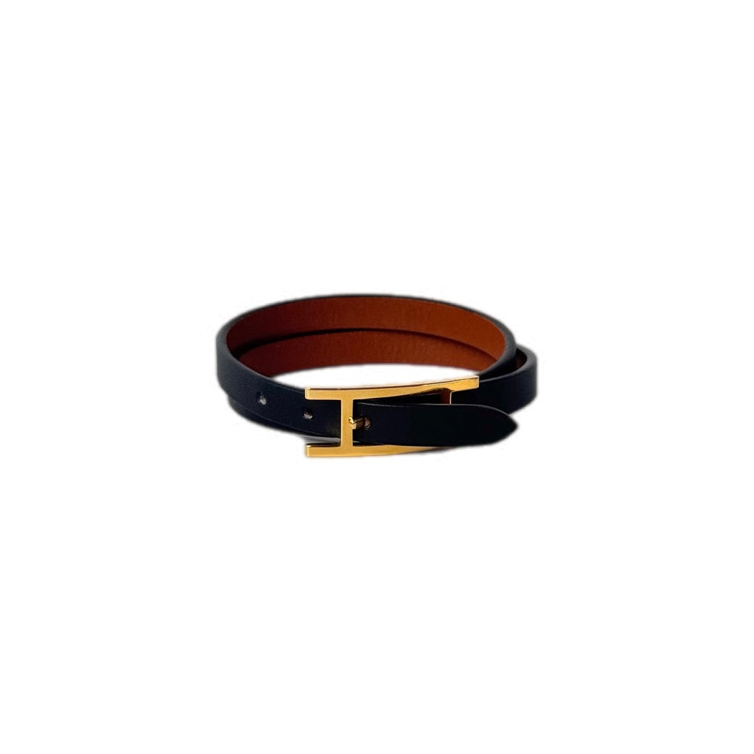 Hermes black bracelet S