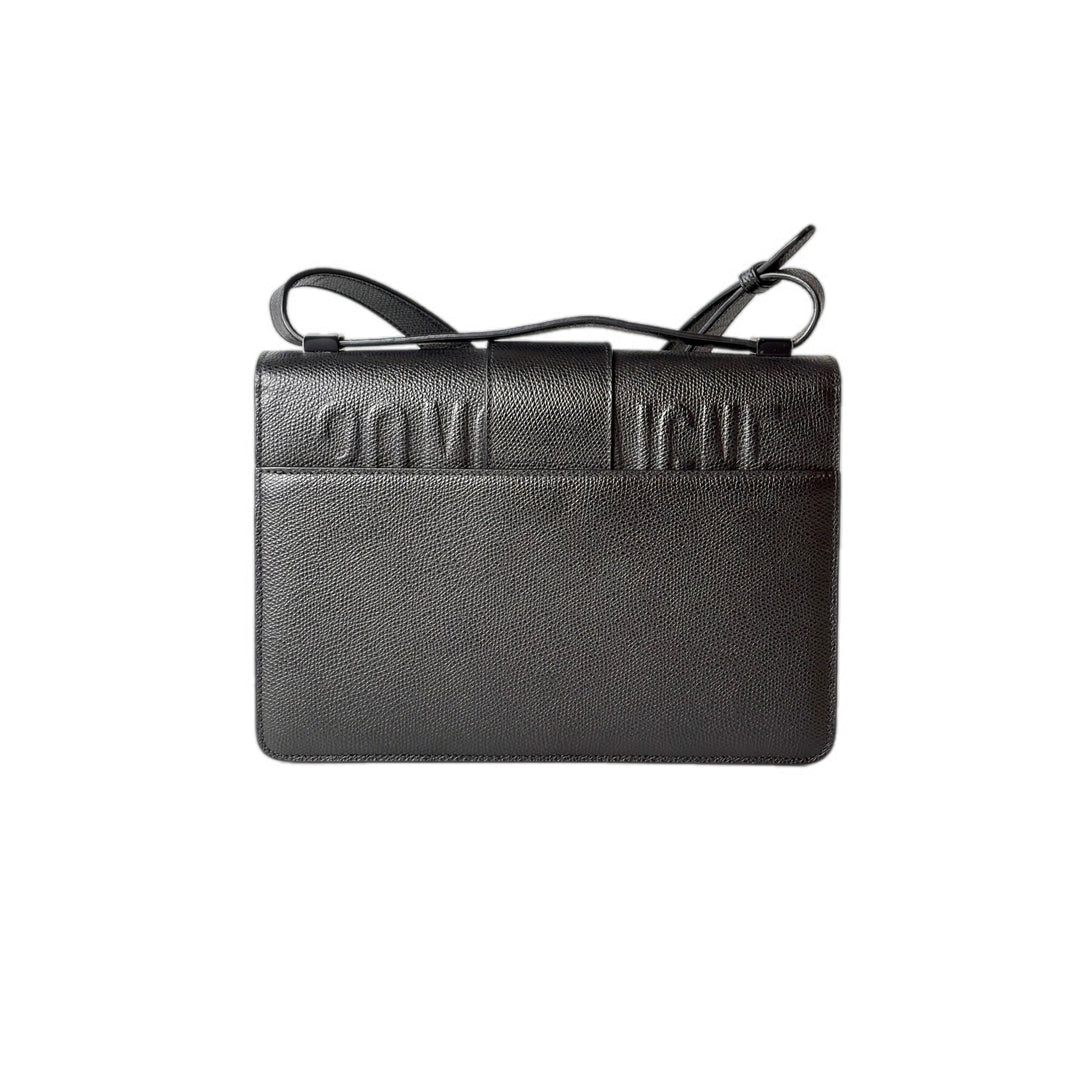 Dior 30 Montaigne Medium SO Black Leather Bag