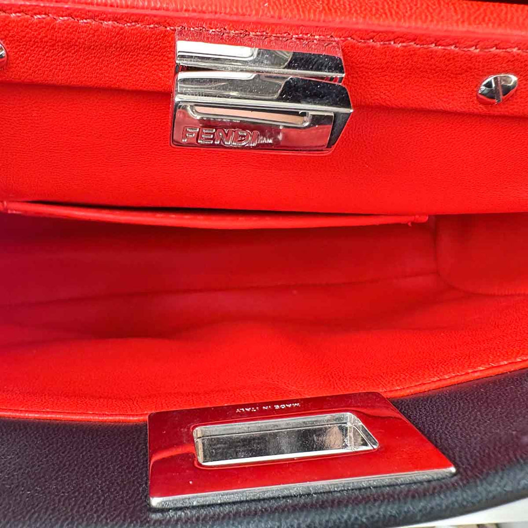 Fendi Peekaboo Mini Black/Red Bag