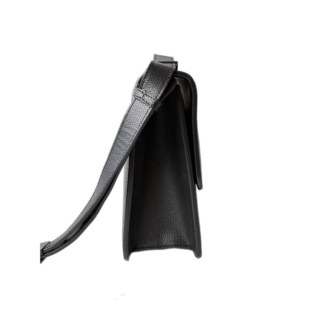 Dior 30 Montaigne Medium SO Black Leather Bag