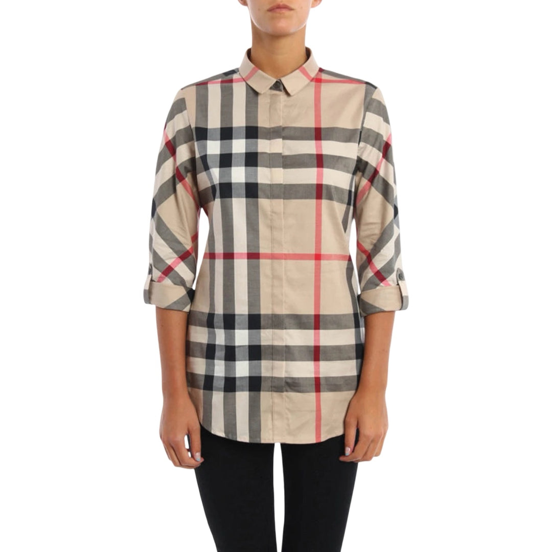 Burberry Cotton Check shirt with Classic  #LG