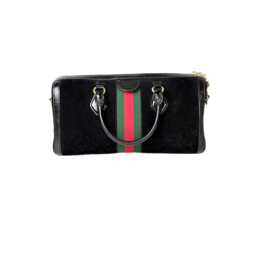 Gucci GG Medium Ophidia Suede Shoulder Bag