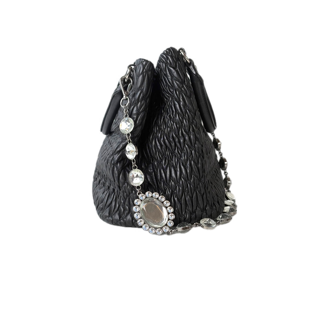 Miumiu Black Crystal Tote