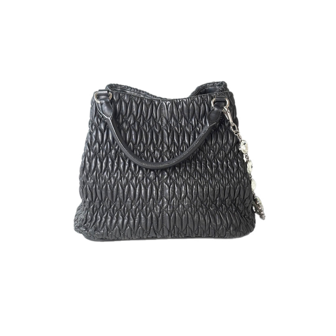 Miumiu Black Crystal Tote