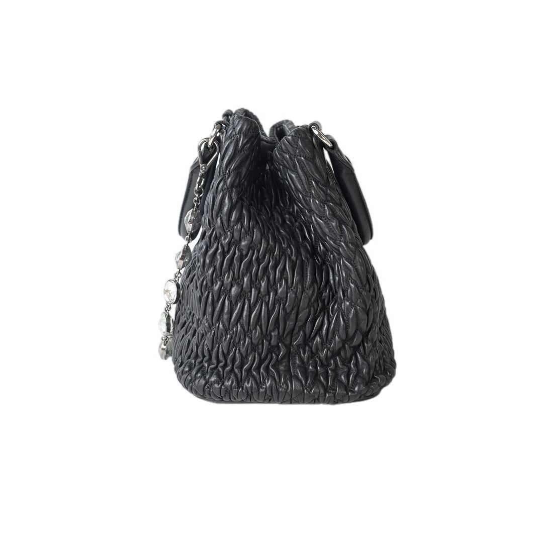 Miumiu Black Crystal Tote