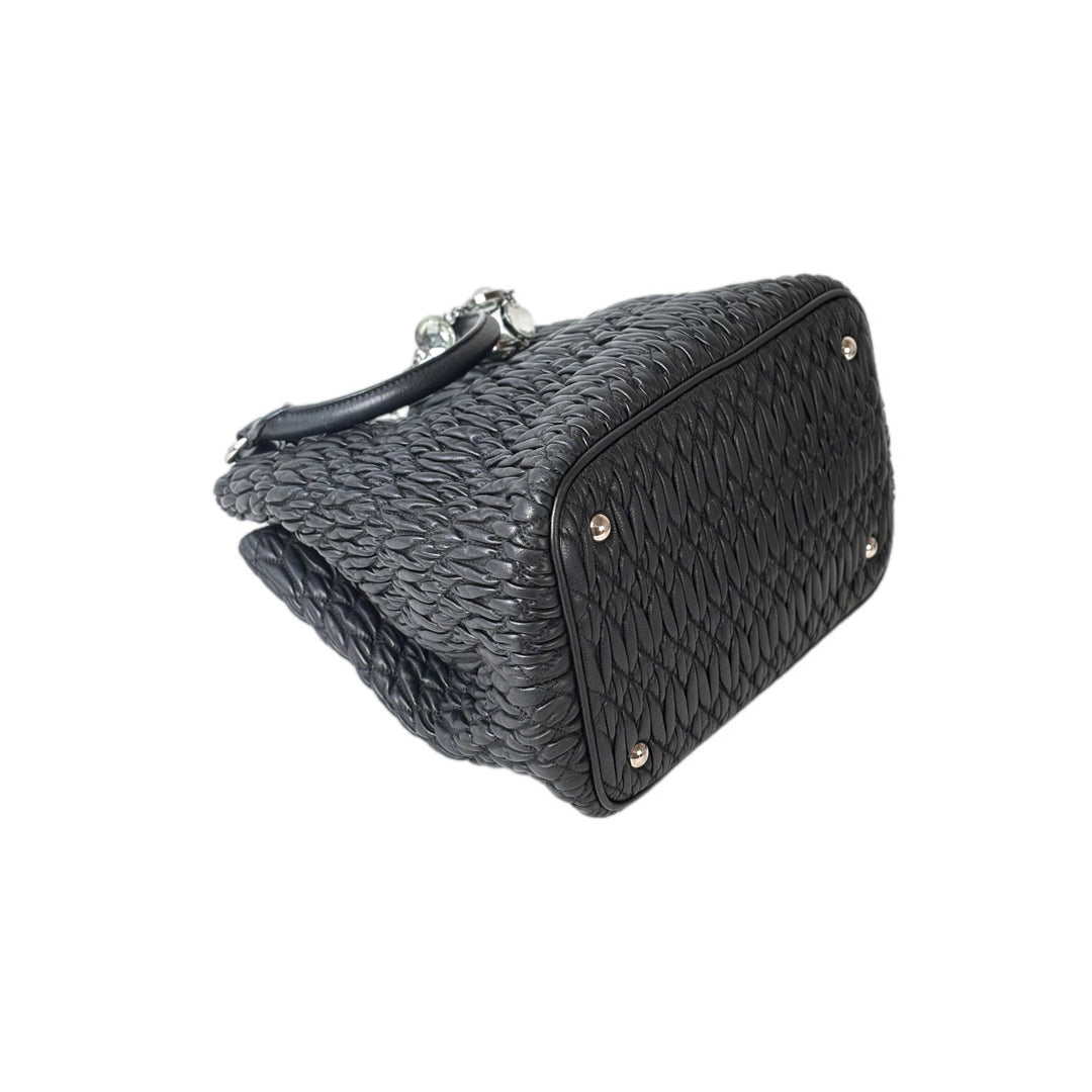 Miumiu Black Crystal Tote