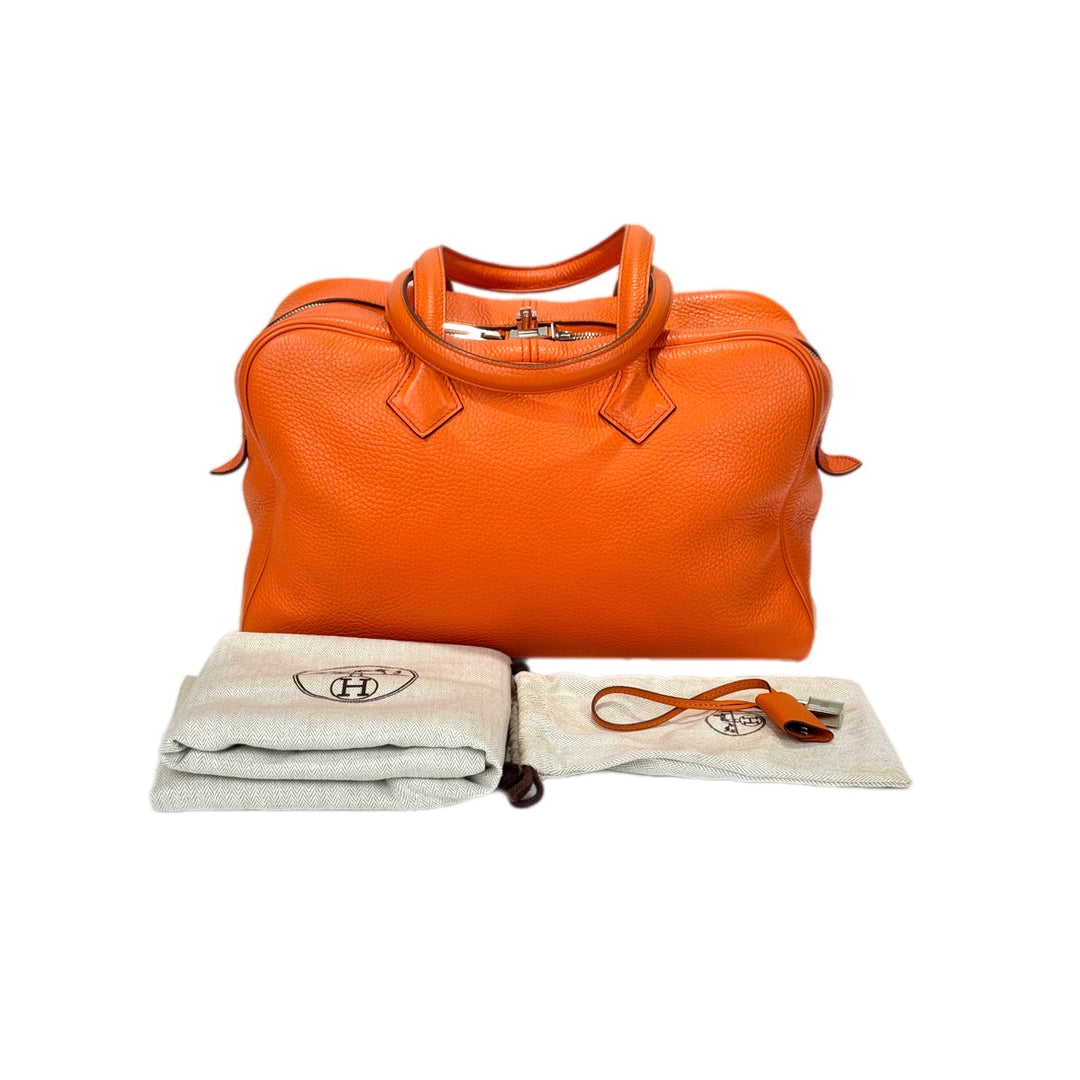 Hermes Orange Victoria Bag